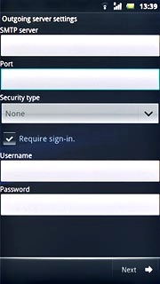 Press the field below Port and key in 25