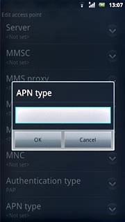 Key in mms and press OK.