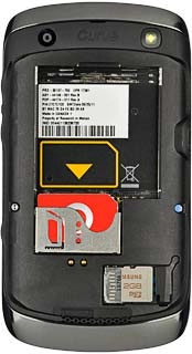 Place your SIM as illustrated in your phone.Slide your SIM into the SIM holder.