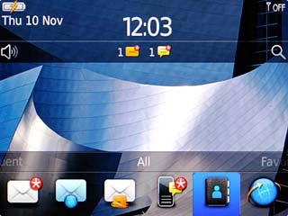The battery charging icon shows that the battery is charging.Further information: Charge the battery