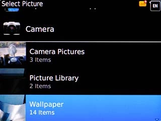 Highlight the required folder or Camera and press the Navigation key.
