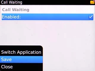 Scroll to Save and press the Navigation key.