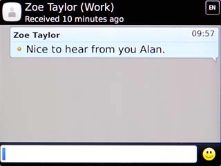 Press the text input field.Write the required text.
