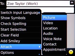 Scroll to Picture and press the Navigation key.Go to the required folder.