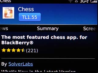To buy an application:Scroll to the price and press the Navigation key.