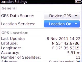 Highlight one of the following options:Location Services, go to 2a.