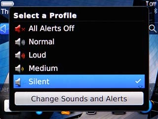 To turn off silent mode:Scroll to a profile other than Silent and press the Navigation key.