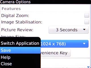 Scroll to Save and press the Navigation key.