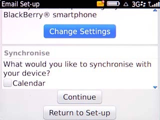 Scroll to Change Settings and press the Navigation key.