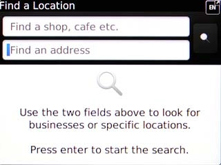 Highlight Find an address.