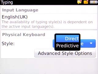 To turn off word suggestion:Scroll to Direct and press the Navigation key.