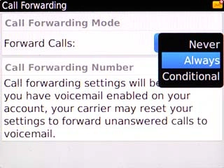 Highlight one of the following options:Always, go to 2a.