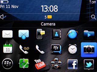 Scroll to Camera and press the Navigation key.