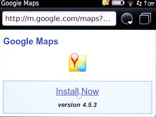 Scroll to Install Now and press the Navigation key.