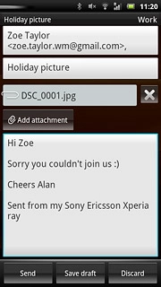 Write subject and text for your email message.Press Send.