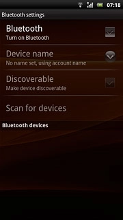 Press Bluetooth to turn Bluetooth on or off.