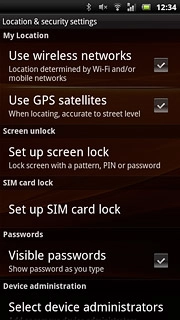 Press Use wireless networks to turn the function on or off.