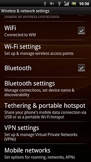 Press Mobile networks.