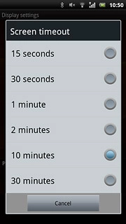 Press the required period.