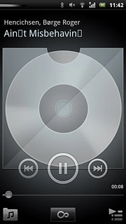 To go to the next audio file:Press arrow right.