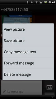 Press Forward message.