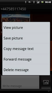 Press Delete message.
