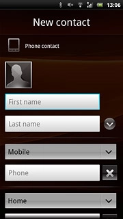 Press First name and key in the required first name.