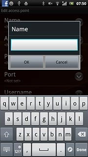 Key in Vodafone Mail and press OK.