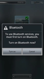 If required, press Turn on to turn on Bluetooth.