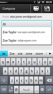 Press the required contact.