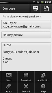 Press Attach.Go to the required folder.