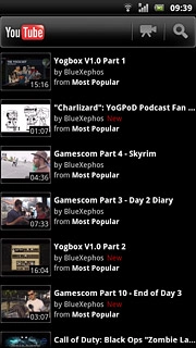 Press the required video clip.