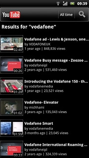 Press the required video clip.