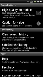 Press Clear search history.