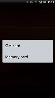 Press SIM card.