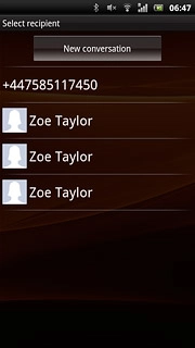 Press New conversation.