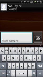 Press the attachment icon.Choose one of the following options:Insert picture, go to 4a.Insert video clip, go to 4b.Insert audio file, go to 4c.
