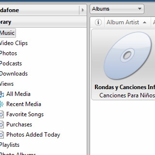 Press the drop down list next to Music in Library.