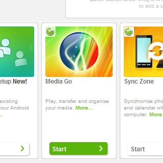 If it's the first time you use the application Media Go:Follow the instructions on the screen to install the function.