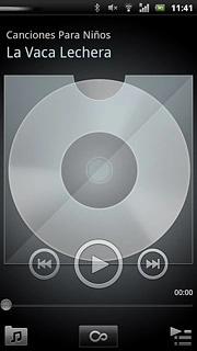 Press the library icon.