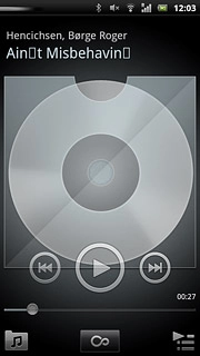 Press the library icon.