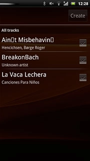 Press the required audio files to add them to the playlist.