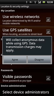 If you turn on the function:Press Agree.
