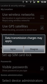 If you turn on the function:Press Agree.