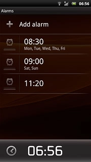 Press Add alarm.