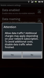 If you turn on the function:Press Yes.