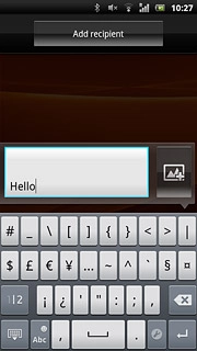 Press Abc to return to text input.