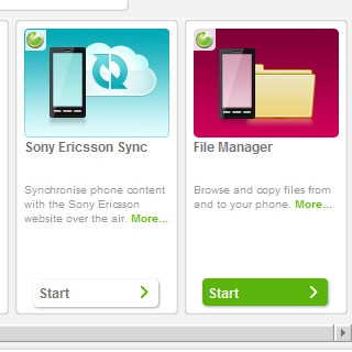 Press Start below File Manager to open a file manager window.