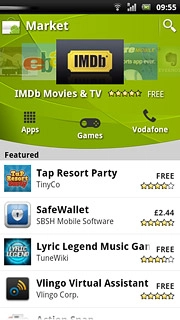 Press the search icon.