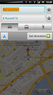 Press Get directions.